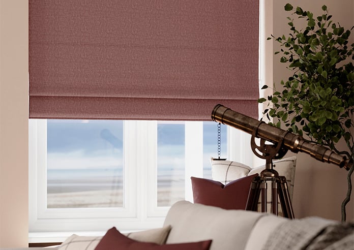 Geneva, Redcurrant - Roman Blind - Image 5